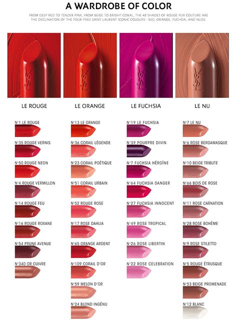 ysl lipstick set vault sephora|YSL lipstick color chart.